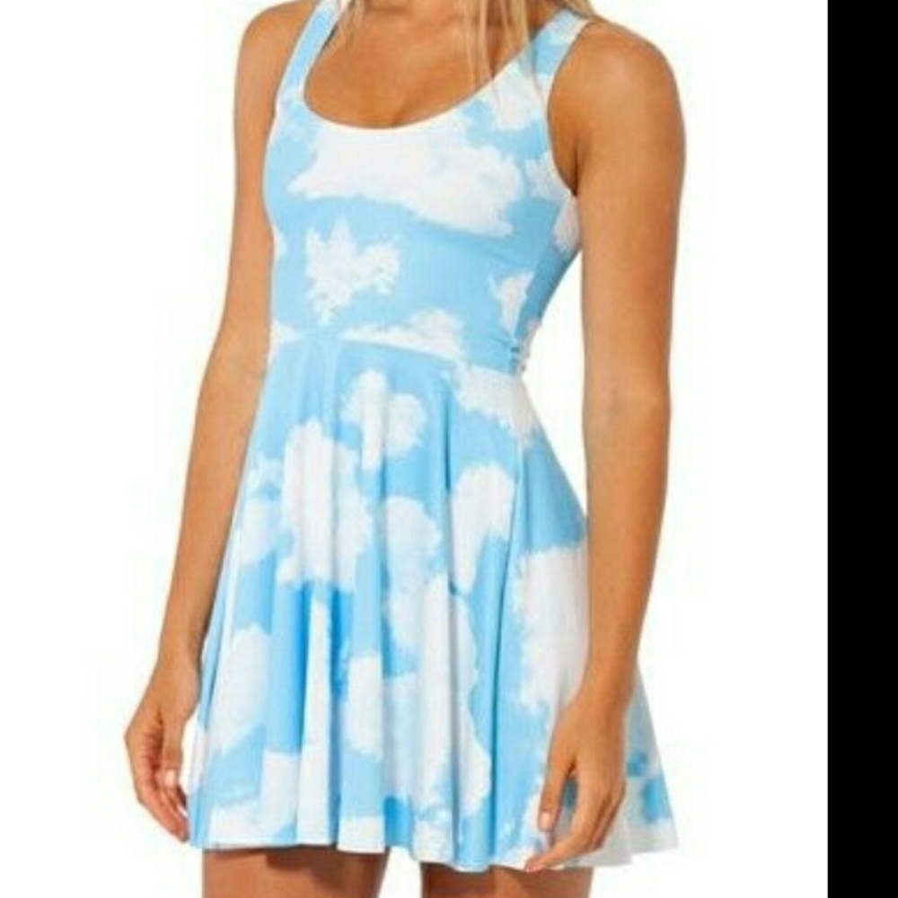 Blackmilk clouds reversible skater dress LG